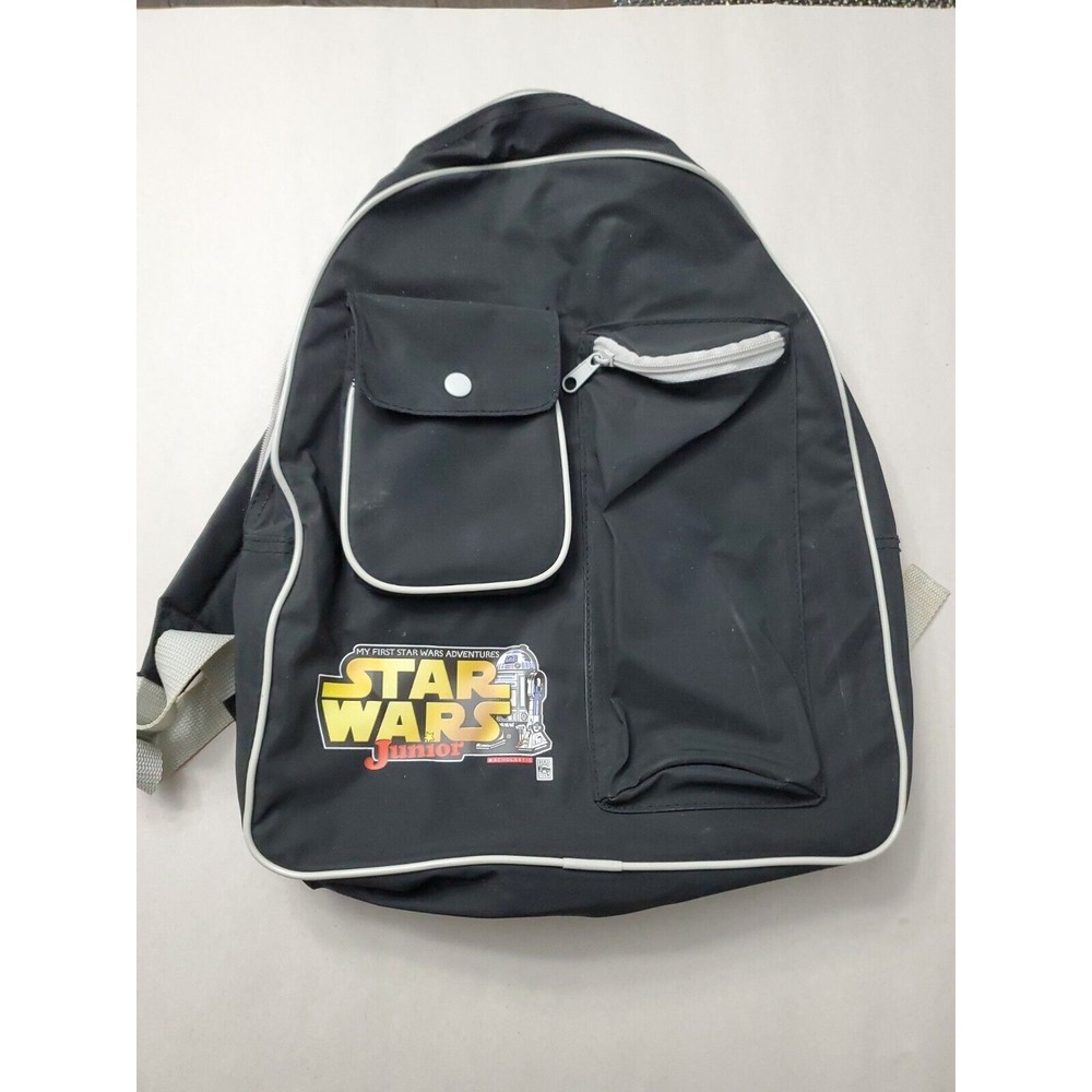 1999 Child’s Star Wars JuniorBackpack, Black with R2-D2 Character in Logo, used